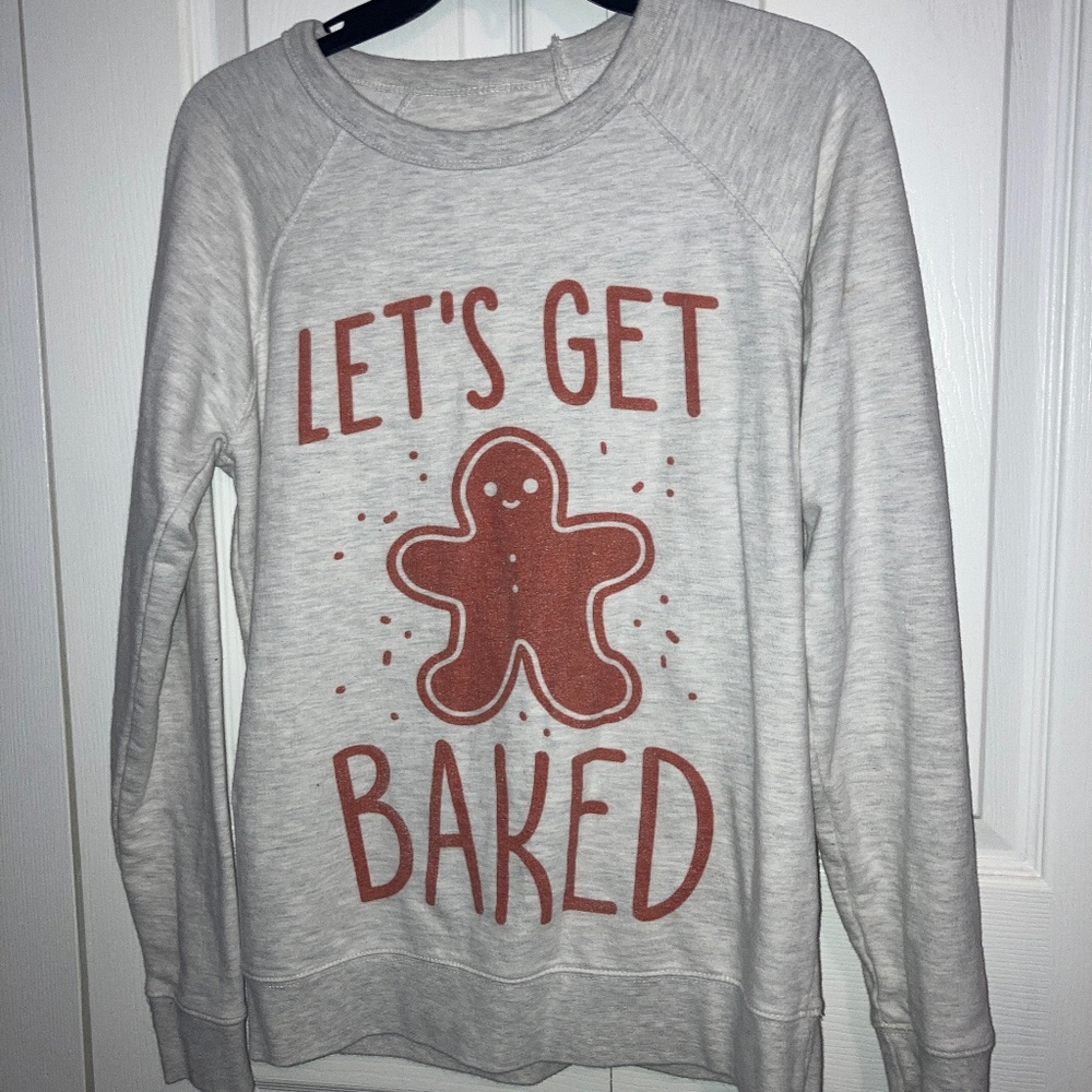LAST DROP 🚨 SWEATER Gingerbread holiday Christmas 🎄 sweater Let’s Get Baked